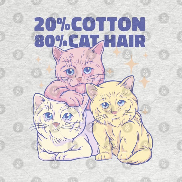 Funny Cat Mom Daddy Kitten Lovers 80% Hair by displace_design